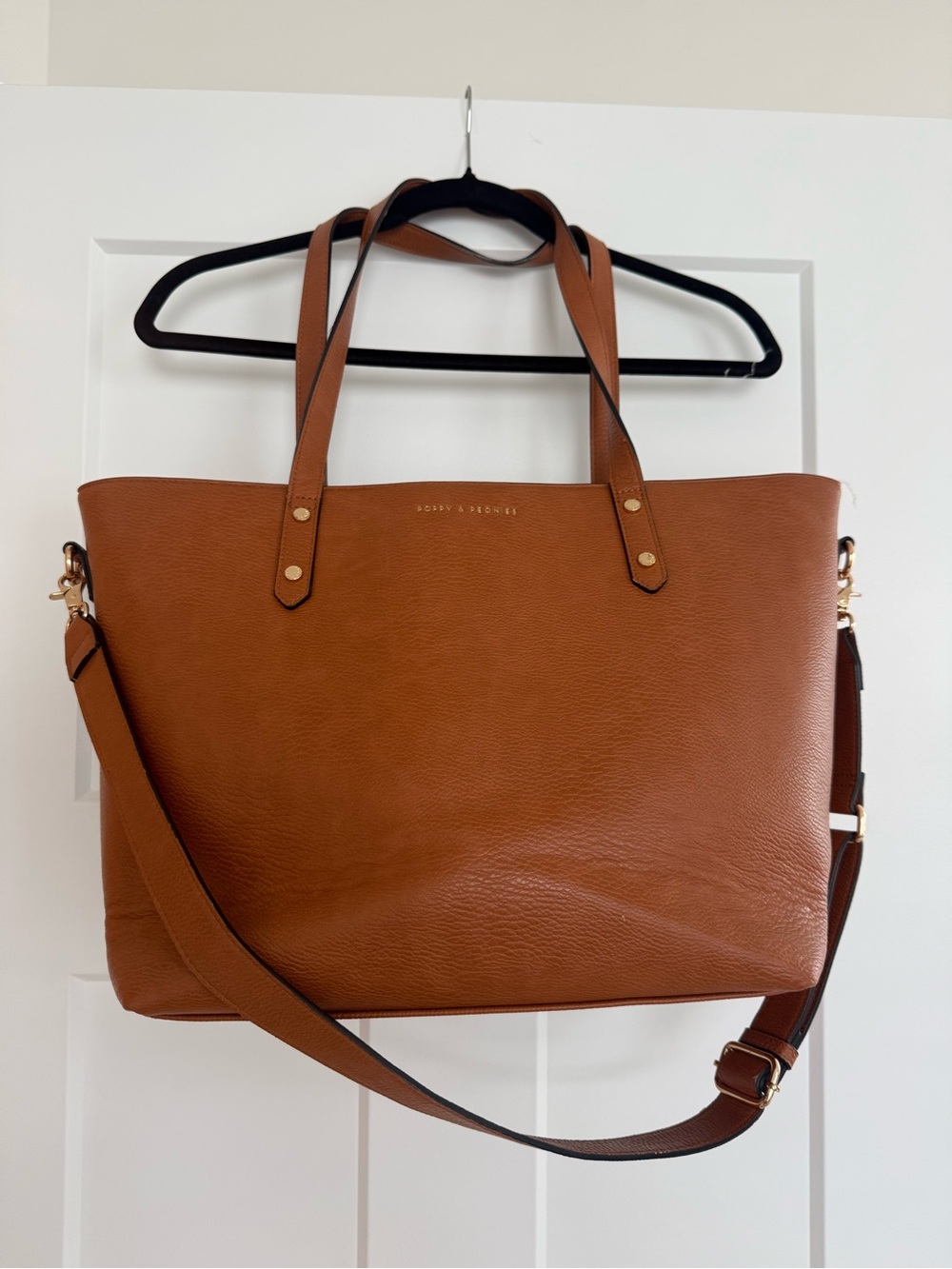 Poppy & Peonies Go-Getter Tote Cognac